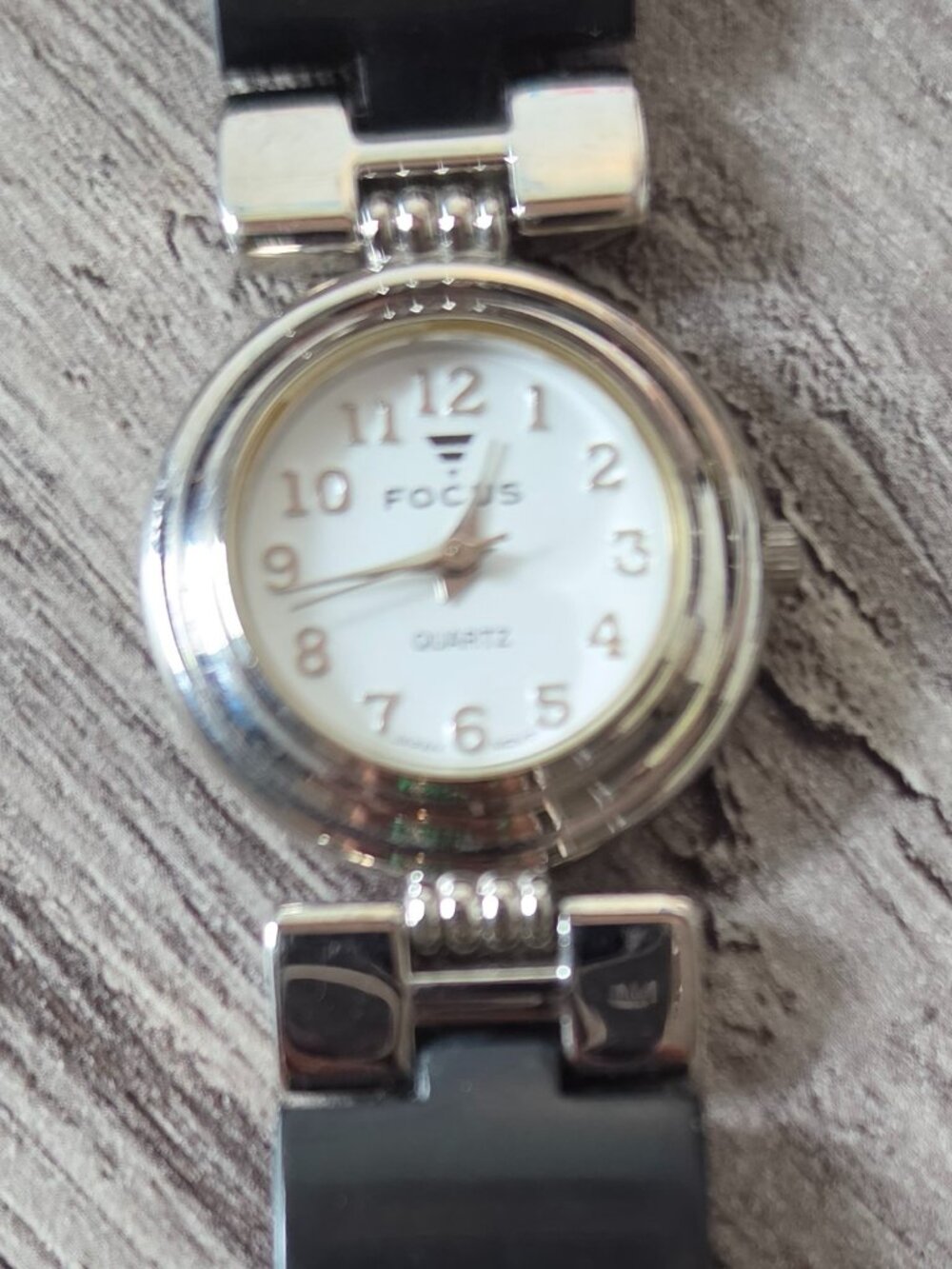 Black and Silver Ladies Focus Watch